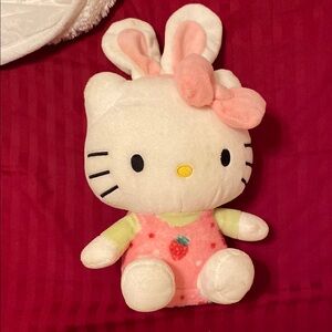 Hello Kitty White and Pink Stuffed Animal Plush